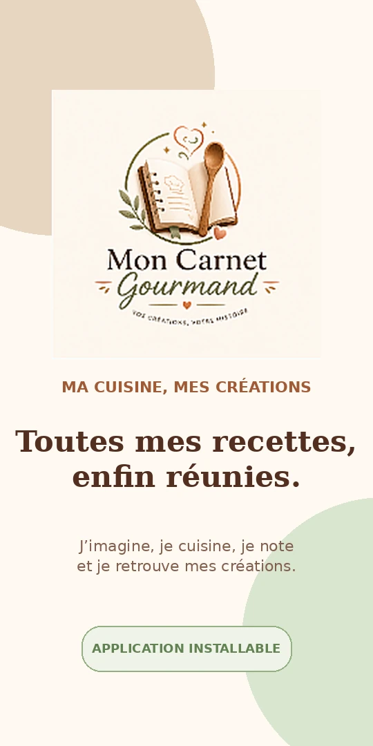 Accueil de Mon Carnet Gourmand